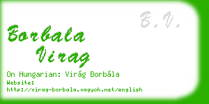 borbala virag business card