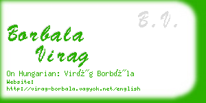 borbala virag business card